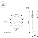 Ландшафтный светильник Arlight LGD-GUIDE-BOLL-H1000-20W Warm3500-MIX (GR, 280 deg, 230V) 047690