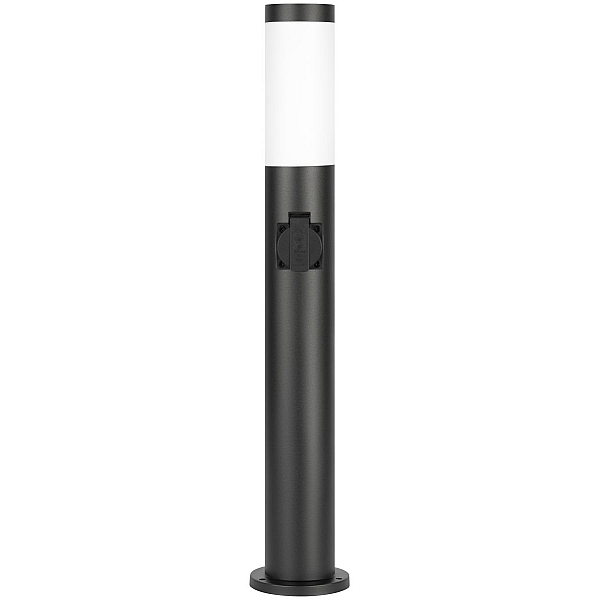 Ландшафтный светильник ЭРА Беллона GBF-103-1-BL-0650 230В Е27 IP54 черный с розеткой Б0071048