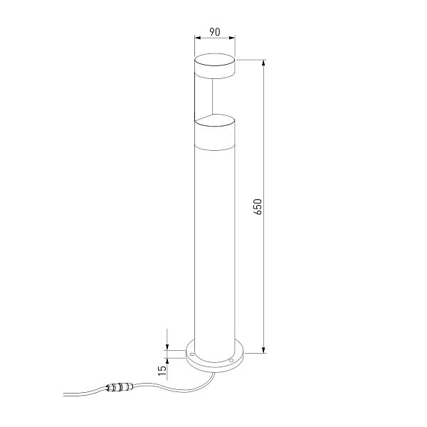 Ландшафтный светильник Elektrostandard Nimbus 35126/F черный 4690389175053