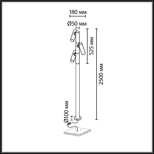 Ландшафтный светильник Odeon Light Nature Alta 7204/30GLA