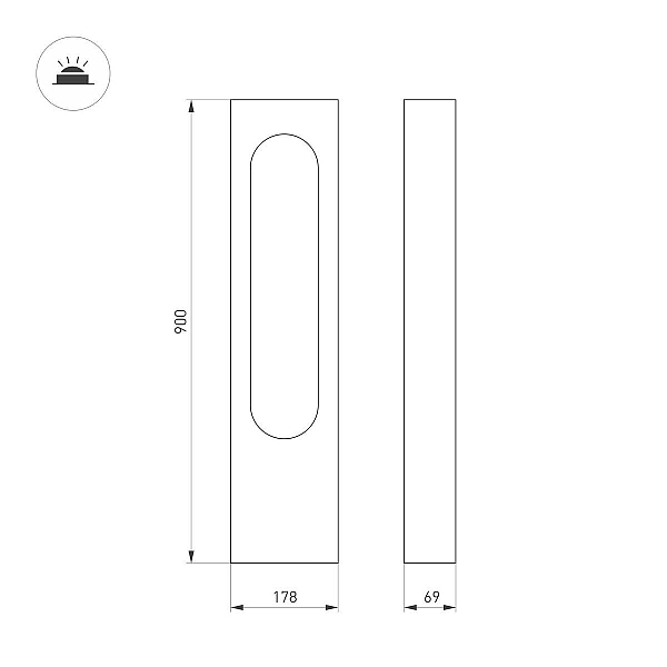 Уличный светодиодный светильник Arlight LGD-Muse-Boll-H900-12W Warm3000 037523
