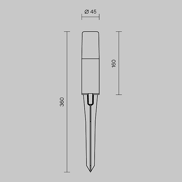 Ландшафтный светильник Maytoni Outdoor O416FL-L3B3K