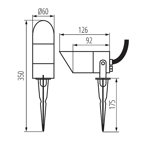 Грунтовый светильник Kanlux Griblo 36432