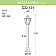 Уличный светильник Fumagalli Mizar.R/Anna E22.151.000.BXF1R