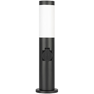 Ландшафтный светильник ЭРА Беллона GBF-103-1-BL-0450 230В Е27 IP54 черный с розеткой Б0071047