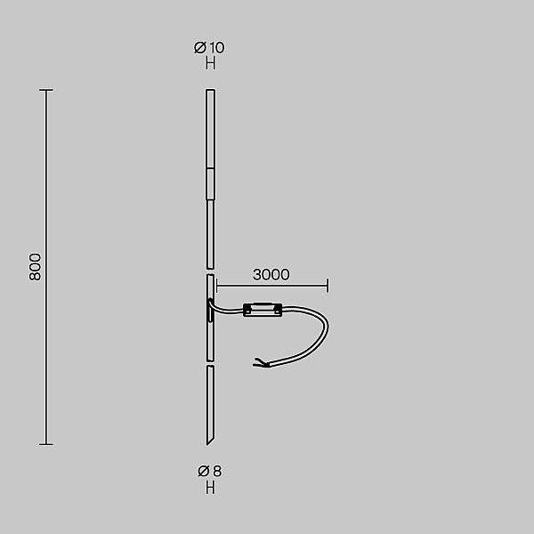 Ландшафтный светильник Maytoni Outdoor Flare S O524FL-L2PT3K