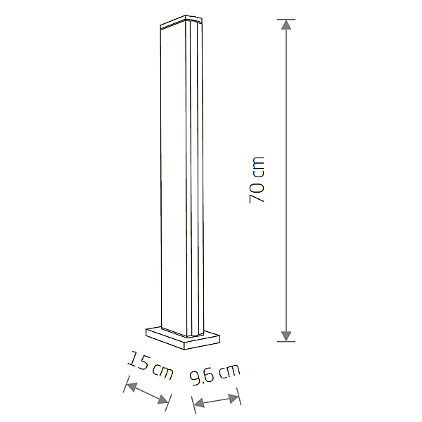 Уличный светильник Nowodvorski Slit Led Black 11376