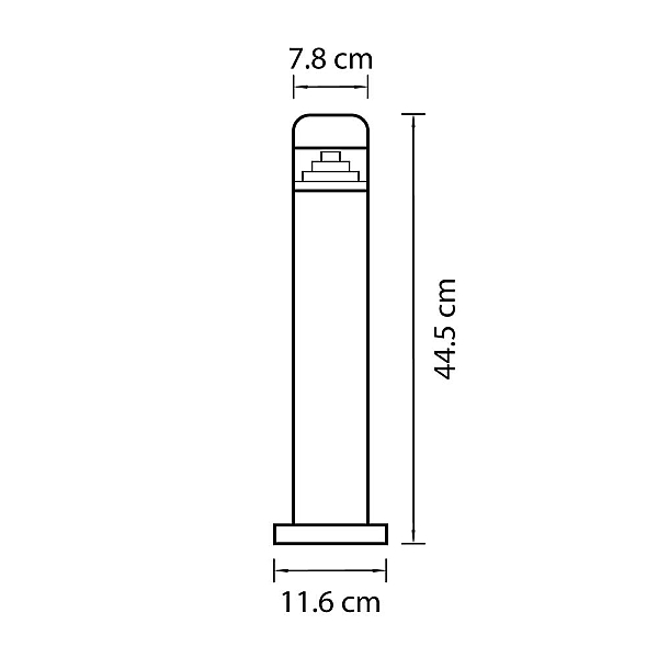 Уличный светодиодный светильник Lightstar Raggio 376907