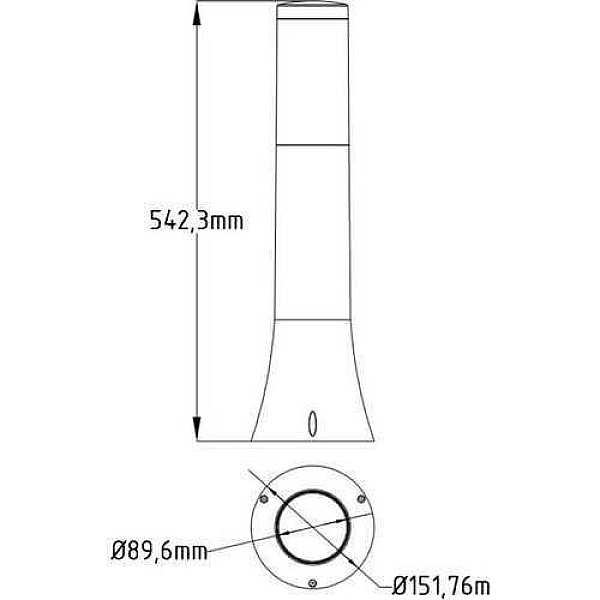 Уличный светильник Horoz Орхидея 400-000-121 HRZ00002611