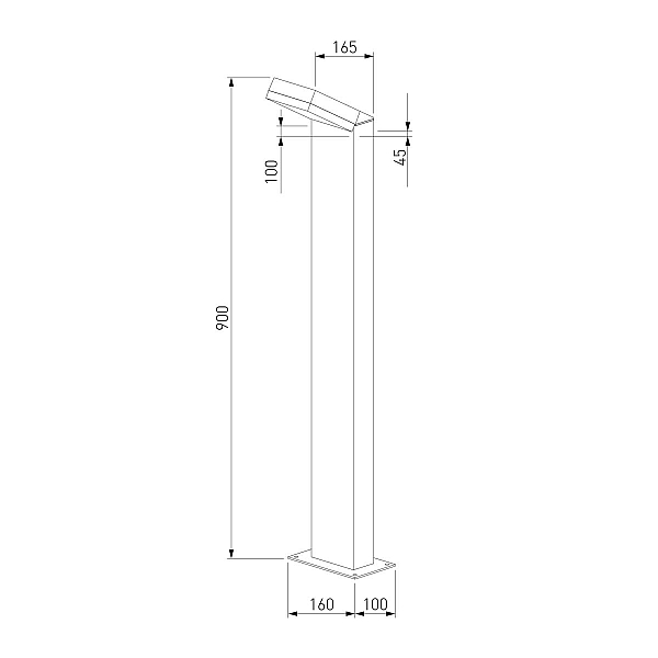 Ландшафтный светильник Elektrostandard Sensor 1542 TECHNO LED черный 4690389219238 a072088