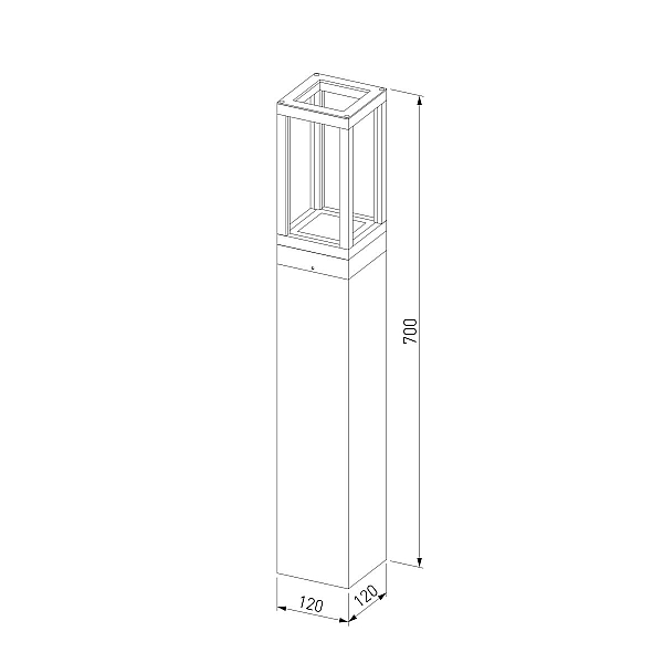 Ландшафтный светильник Elektrostandard Frame 1529 TECHNO LED черный 4690389219122 a072092