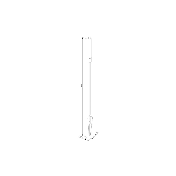 Ландшафтный светильник Lumker Камыш 1W-24V-WW-IP65 00-00045680