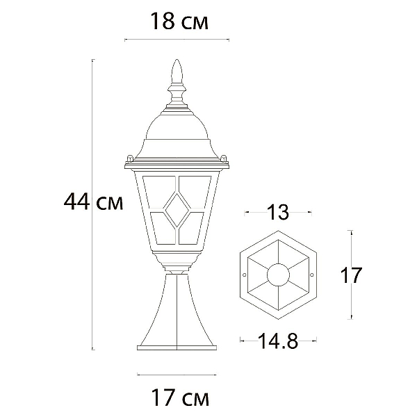 Уличный светильник Arte Lamp Madrid A1541FN-1BN