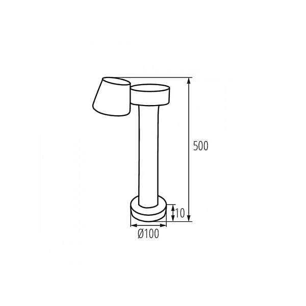 Светильник ландшафтный Kanlux DROMI LED 50 7W-GR 32532