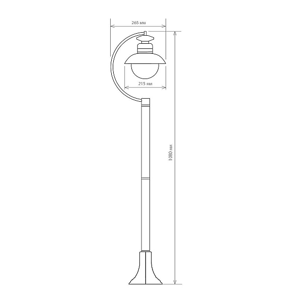 Уличный cветильник Elektrostandard Talli F GL 3002F брауни 4690389106606 a038484