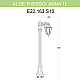 Уличный светильник Fumagalli Aloe R Bisso/Anna 1L E22.163.S10.BXF1R