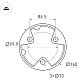 Ландшафтный светильник Arlight LGD-GUIDE-BOLL-H1000-20W Warm3500-MIX (GR, 280 deg, 230V) 047690