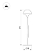 Ландшафтный светильник Arlight KT-MUCENA-BOLL-A-H250-1W Warm3000 (WH, 85 deg, 24V) 050668