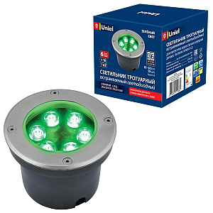 Ландшафтный светодиодный светильник (UL-00006822) Uniel ULU-B11A-6W/Green IP67 Grey