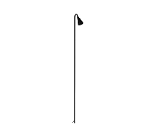 Ландшафтный светильник Arlight KT-HAREBELL-BOLL-H850-3W Warm3000 (BK, 40 deg, 24V) 050689