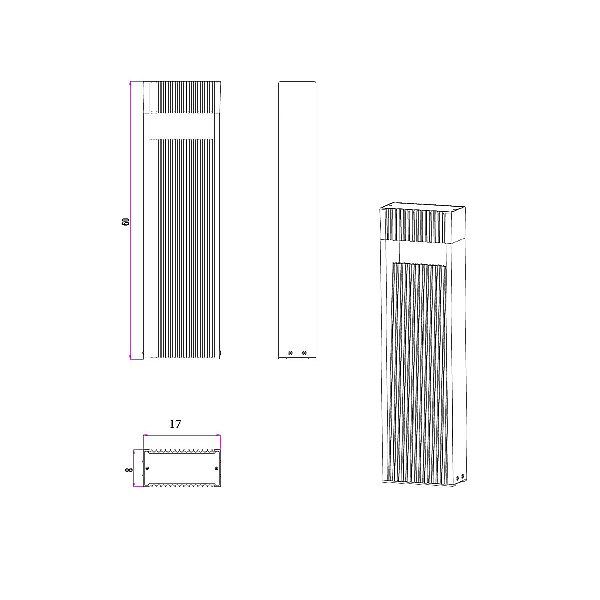 Уличный светодиодный светильник Arte Lamp Arneb A2146PA-1BK