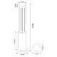 Уличный светодиодный светильник Arte Lamp Thuban A1060PA-1BK