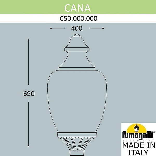 Уличный светильник Fumagalli Cana C50.000.000.AYE27