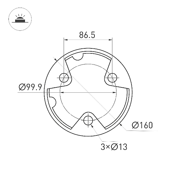 Ландшафтный светильник Arlight LGD-CASTELLO-BOLL-H1200-20W Warm3500-MIX 047686