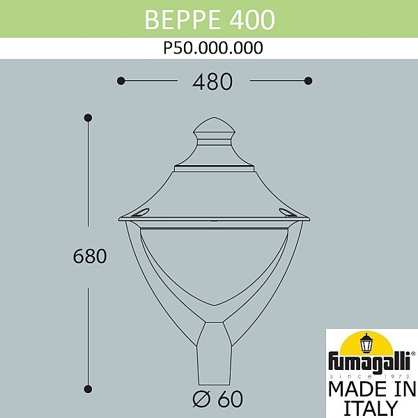 Уличный светильник Fumagalli Beppe P50.000.000.LXH27