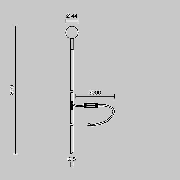 Ландшафтный светильник Maytoni Outdoor Shin O523FL-L2BS3K