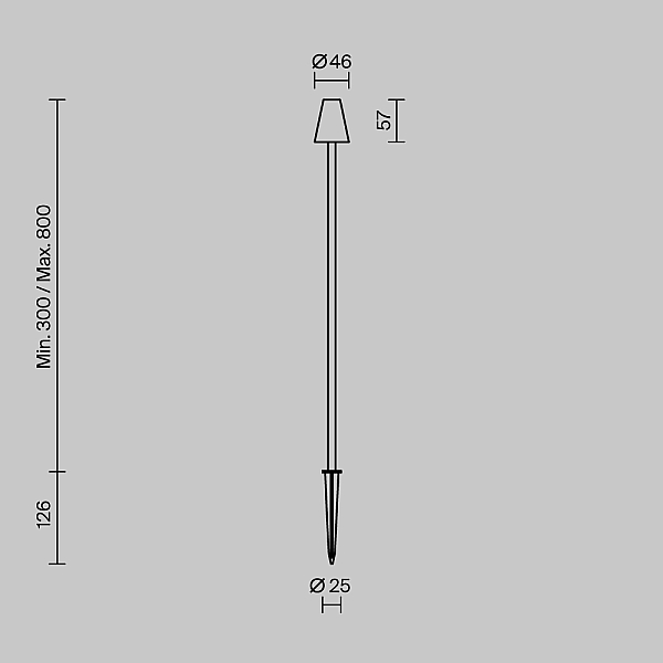 Ландшафтный светильник Maytoni Outdoor O504FL-L1B3K1