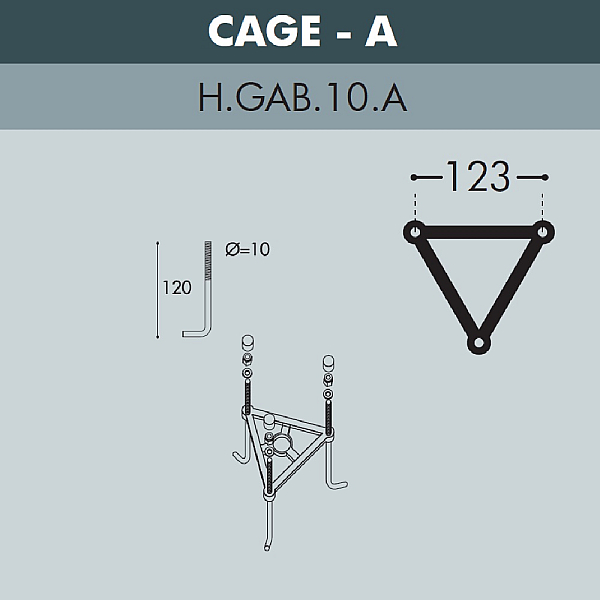 Ландшафтный светильник Fumagalli ALOE.R/CEFA 1L U23.163.S10.AYE27