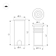 Светильник Arlight ART-PELURU-GROUND-R23-1W Warm3000 (GR, 30 deg, 24V) (IP67 Металл) 056634