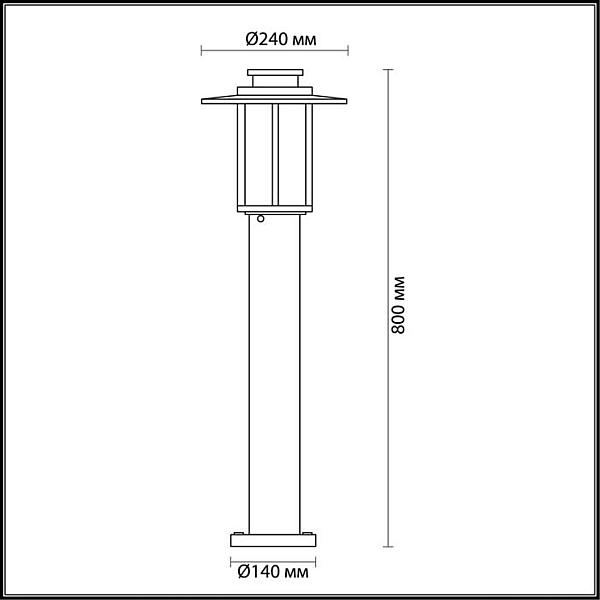Уличный светильник Odeon Light Nature Mito 4047/1F