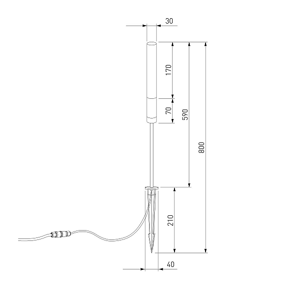 Ландшафтный светильник Elektrostandard Invi 35155/F черный 4690389219351 a072096