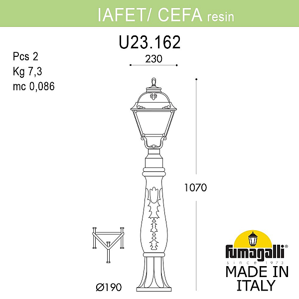 Ландшафтный светильник Fumagalli IAFAET.R/CEFA U23.162.000.WYE27