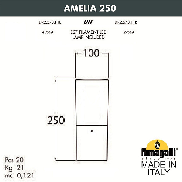Садовый светильник Fumagalli DR2.573.000.WYF1R