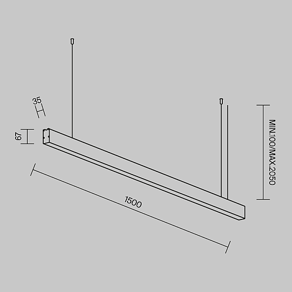 Линейный светильник Maytoni Technical LL312046