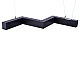 Линейный подвесной светильник Uniel UL-00013519 ULO-K19A 28W/4000K/Z30-120 IP40 BLACK