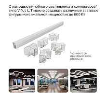 Линейный накладной светильник Apeyron Net 30-45