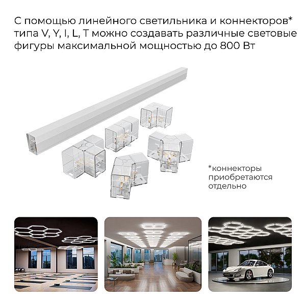 Линейный накладной светильник Apeyron Net 30-45