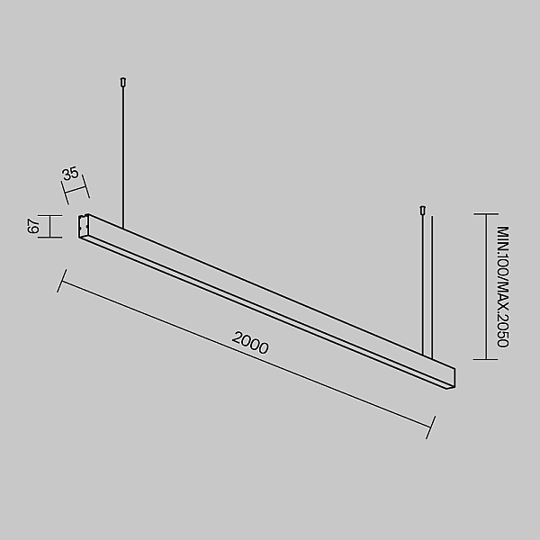 Линейный светильник Maytoni Technical LL312048