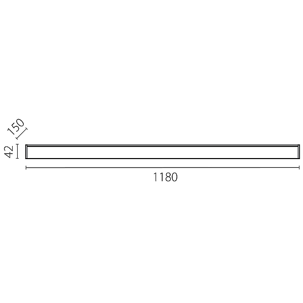Линейный светильник Lightstar Trito Base 457467