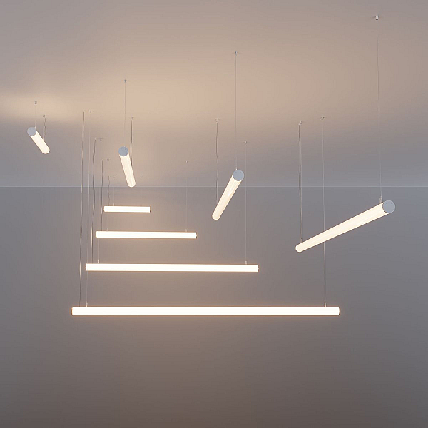 Линейный подвесной светильник Arlight SP-LINE-HANG-D60-L1985-40W Warm3000 (SL, 230V) IP33 (Алюминий) 063649(1)