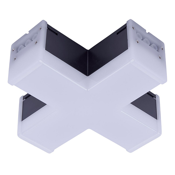 Модульный светильник X-образный Uniel ULO-N11X-12W/6500K IP40 BLACK UL-00013262