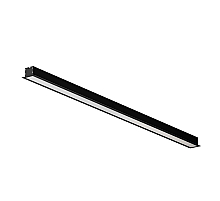 Линейный встраиваемый светильник Maytoni Technical 3000K 50x35 (Черный, 1 м) LL313011