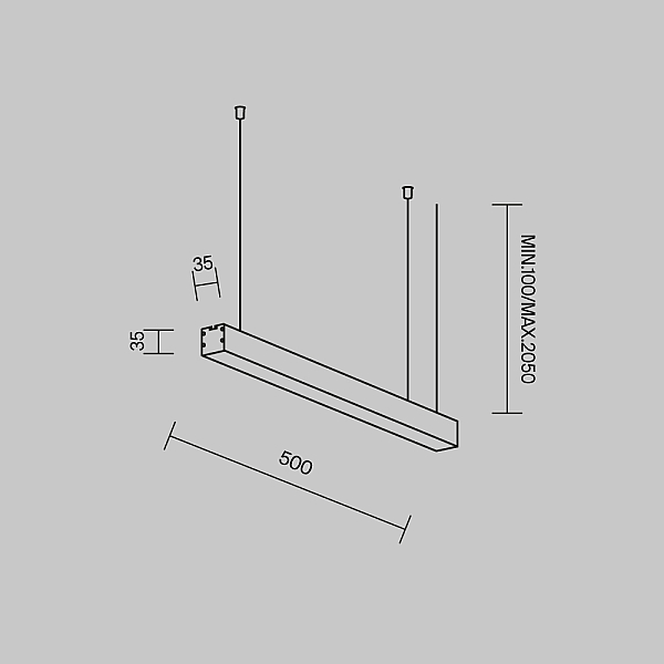 Линейный светильник Maytoni Technical LL312010
