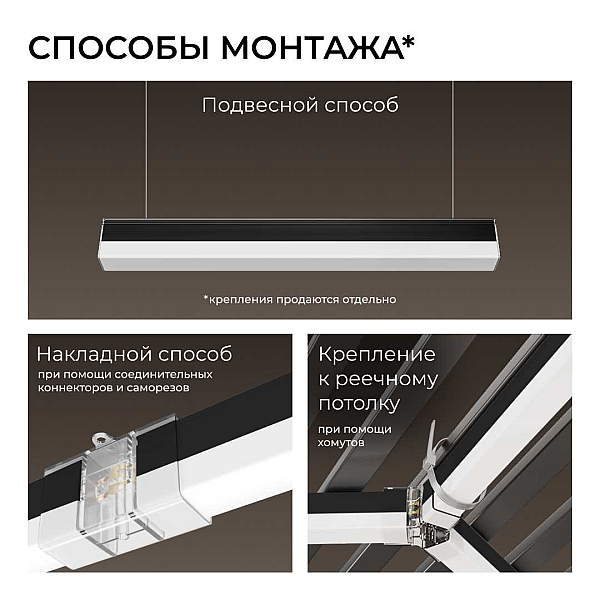 Накладной линейный светодиодный светильник Apeyron 30-56
