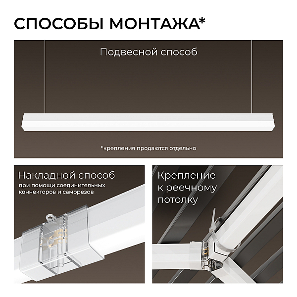 Линейный накладной светильник Apeyron Net 30-45