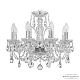 Подвесная люстра Bohemia Ivele Crystal 105/8/141 Ni
